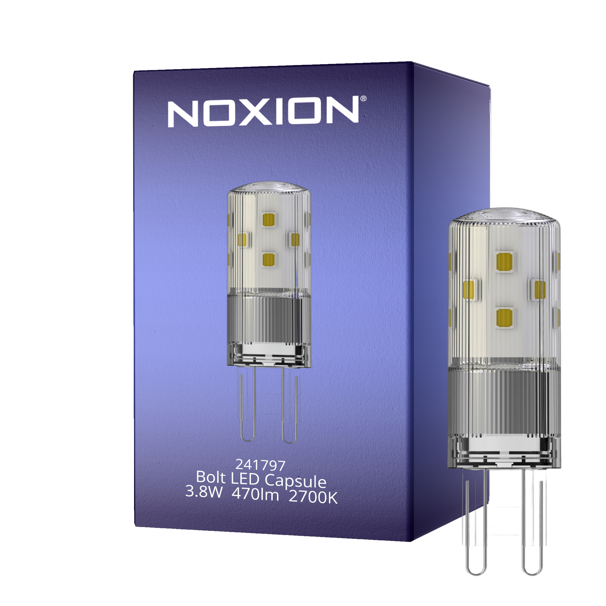 Noxion Bolt LED Capsule G9 3.8W 470lm - 827 Extra Warmweiß | Ersatz für 40W