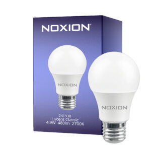 Noxion Lucent Classic LED E27 Birne Matt 4.9W 480lm - 827 Extra Warmweiß | Ersatz für 40W