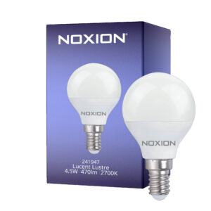 Noxion Lucent Lustre LED E14 Kugel Matt 4.5W 470lm - 827 Extra Warmweiß | Ersatz für 40W