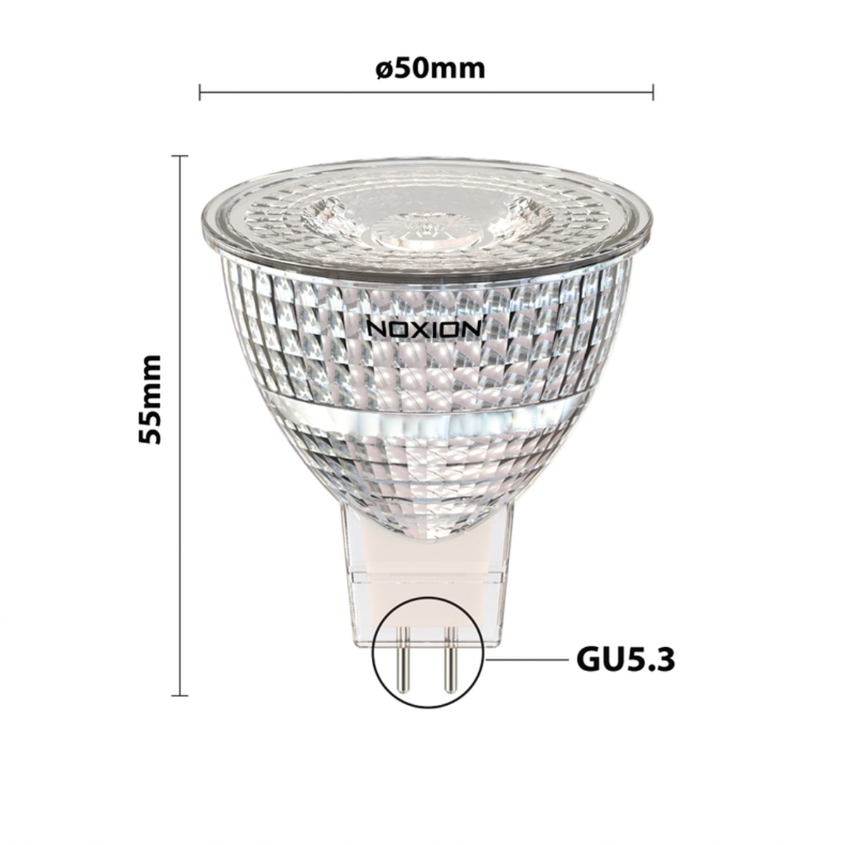 Noxion LED-Spot GU5.3 MR16 6.1W 621lm 36D - 840 Kaltweiß | Ersatz für 50W – Ansicht 4