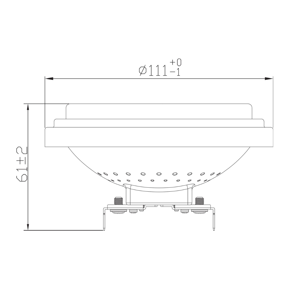 Noxion Spot LED-Spot G53 AR111 7.2W 450lm 40D - 918-927 Dim To Warm | Höchste Farbwiedergabe - Dimmbar - Ersatz Für 50W – Ansicht 3
