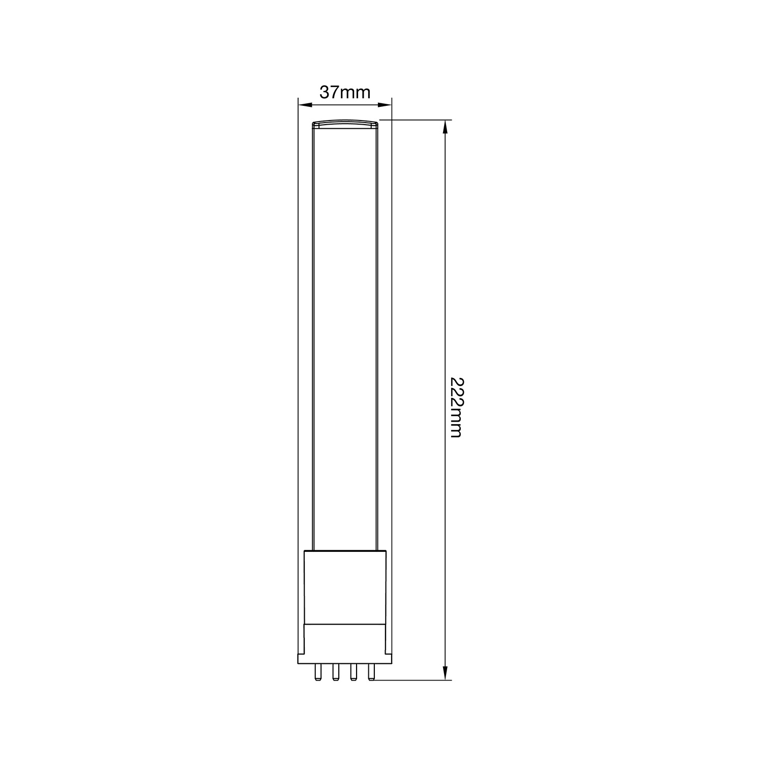 Noxion Lucent PL-S LED 6W - 840 Kaltweiß | 4-Pins - Ersatz Für 11W – Ansicht 2