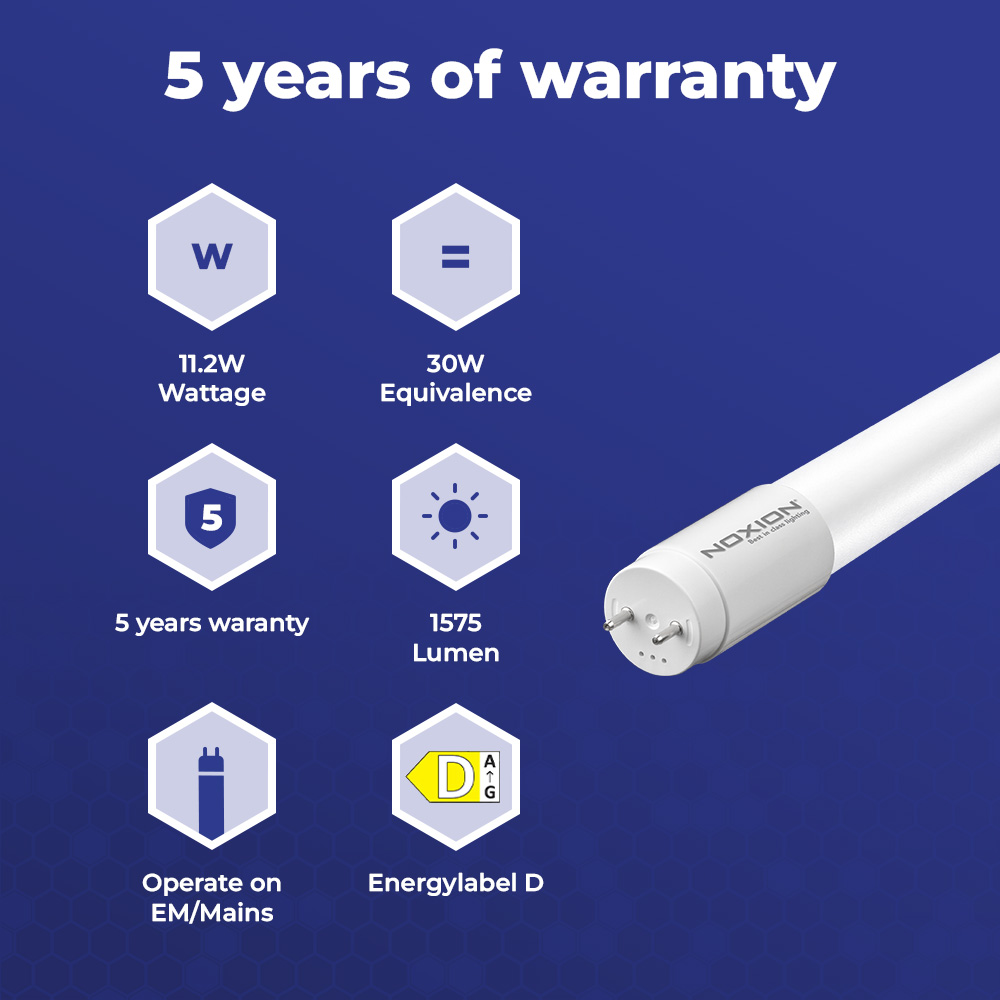 Noxion LED Röhre T8 Avant Extreme (EM/Mains) High Output 11.2W 1575lm - 830 Warmweiß | 90cm - Ersatz Für 30W – Ansicht 7
