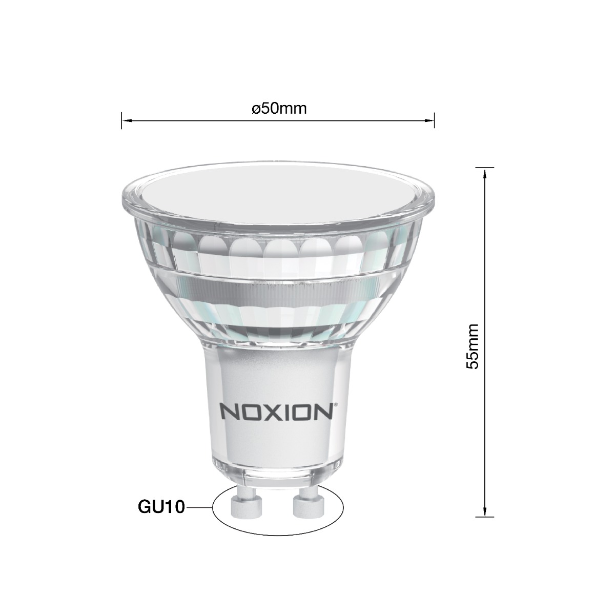Noxion PerfectColor Led-Spot GU10 PAR16 6.7W 650lm 120D - 940 Kaltweiß | Höchste Farbwiedergabe - Dimmbar - Ersatz Für 50W – Ansicht 2