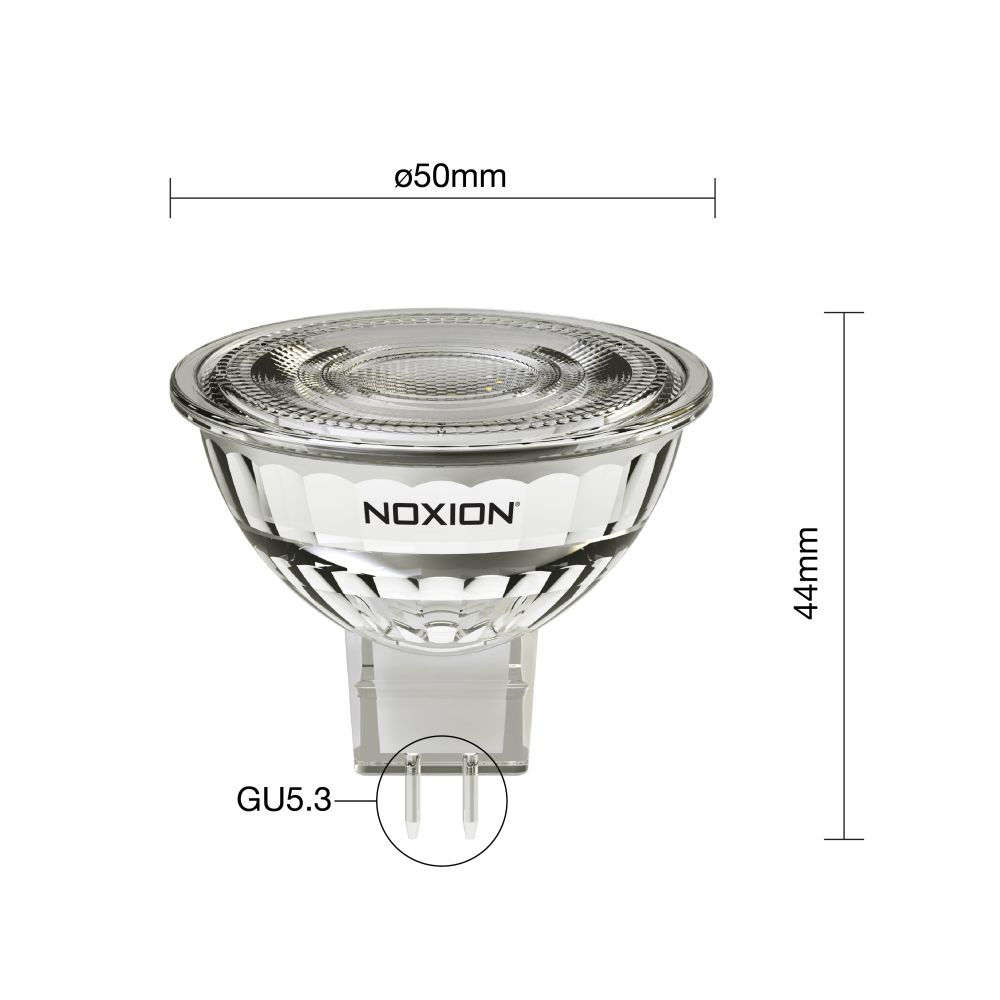 Noxion PerfectColor LED-Spot GU5.3 MR16 4.5W 345lm 60D - 927 Extra Warmweiß | Höchste Farbwiedergabe - Dimmbar - Ersatz Für 35W – Ansicht 3