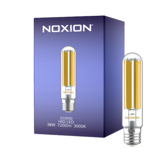 Noxion LED HID Röhrenförmig Fadenlampe E40 38W 7200lm - 730 Warmweiß | Ersatz Für 125W