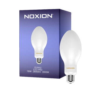 Noxion LED HID Elliptisch E27 18W 2800lm - 830 Warmweiß | Ersatz Für 50W