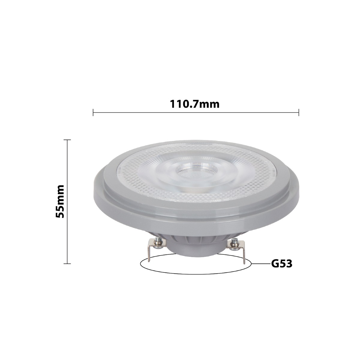 Noxion LED-Spot G53 AR111 7.4W 450lm 40D - 930 Extra Warmweiß | Höchste Farbwiedergabe - Dimmbar - Ersatz Für 50W – Ansicht 2