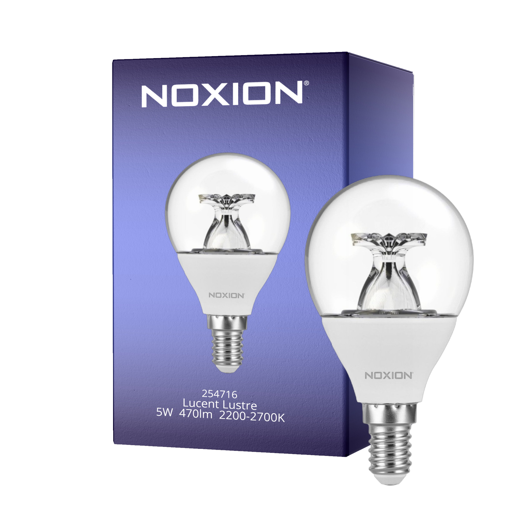 Noxion LED E14 Kugel 5W 470lm - 922 - 927 Dim to Warm| Höchste Farbwiedergabe - Dimmbar - Ersatz Für 40W