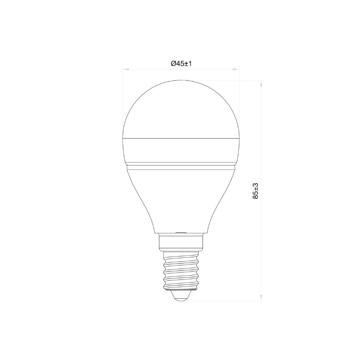 Noxion LED E14 Kugel 5W 470lm - 922 - 927 Dim to Warm| Höchste Farbwiedergabe - Dimmbar - Ersatz Für 40W – Ansicht 3