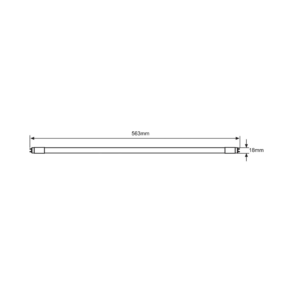 Noxion Avant LEDtube T5 Avant Extreme Electronic (HF) High Efficiency 7.5W 1050lm - 830 Warmweiß | 55cm - Ersatz Für 14W – Ansicht 6